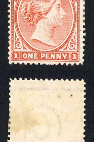Falkland Is SG23 1d Pale red Wmk LARGE C M/M