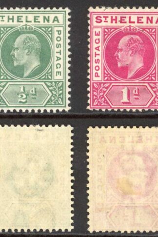 St Helena SG53/4 KEVII set of 2 Fine M/M Cat 17 pounds