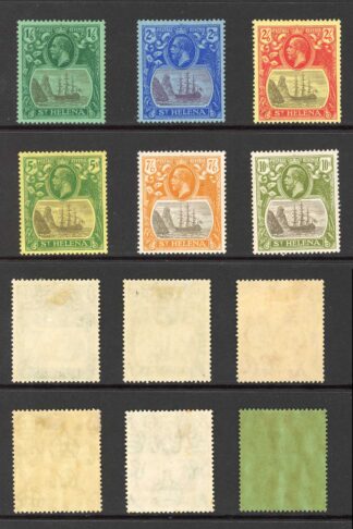St Helena SG97/112 Set of 15 top 3 Values U/M rest M/M Cat 450++ pounds