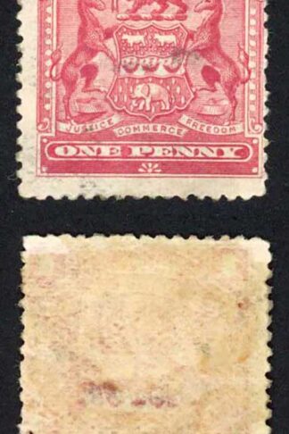 Rhodesia SG78 1d red M/M Cat 12 pounds