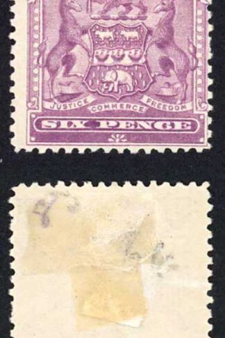 Rhodesia SG83 6d Reddish Purple M/M (gum creases) Cat 30 pounds