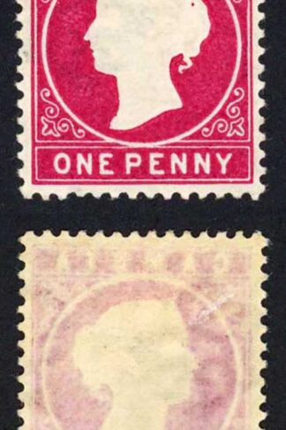 Gambia SG23a 1d Aniline Crimson M/M Cat 8.50 pounds