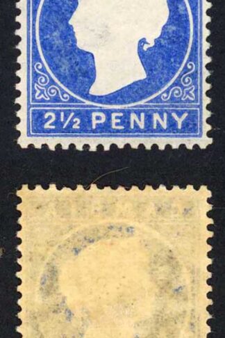 Gambia SG26 2 1/2d Ultramarine wmk CA sideways M/M Cat 16 pounds