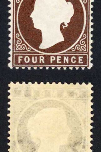 Gambia SG30 4d Deep Brown wmk CA sideways M/M Cat 16 pounds