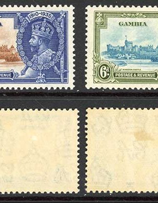 Gambia SG143/6 1935 Silver Jubilee Set M/M Cat 23 pounds
