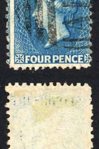 St Vincent SG6 4d Deep Blue No Wmk Perf 11 to 12.5 Fine used Cat 120 pounds