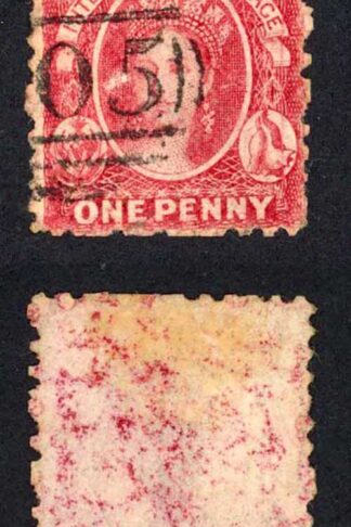 Bahamas SG8 1d Carmine-lake No Wmk Perf 12 Cat 200 pounds