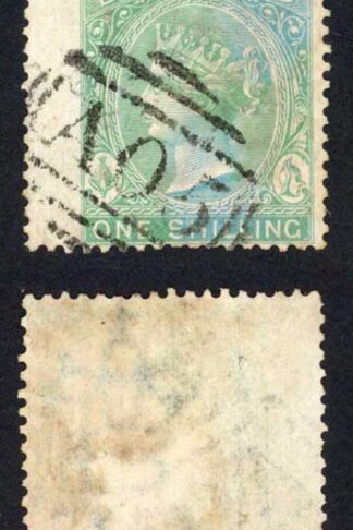 Bahamas SG39ba 1/- Green Thick paper Cat 12 pounds