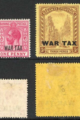 Bahamas SG 96/9 1918 WAR TAX Set of 4 M/M Cat 24 pounds