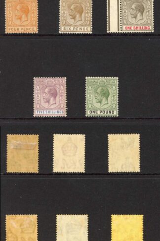 Bahamas SG115/25 1921 Set of 11 Wmk Script M/M Cat 225 pounds
