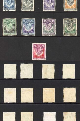 Northern Rhodesia SG25/45 1938 KGVI set of 21 used Cat 190 pounds