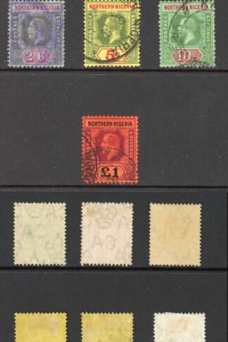 Northern Nigeria SG40/52 KGV Set of 13 used Cat 375 pounds