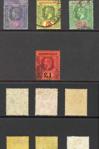 Northern Nigeria SG40/52 KGV Set of 13 used Cat 375 pounds