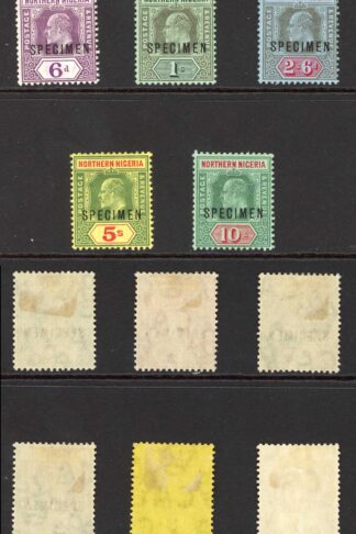 Northern Nigeria SG28s/39s Set of 11 Colour change M/M Cat 375 pounds
