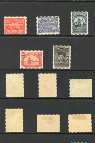 Newfoundland SG66/79 1897 Set of 14 Fresh Colours (24c used) M/M Cat 325 pounds