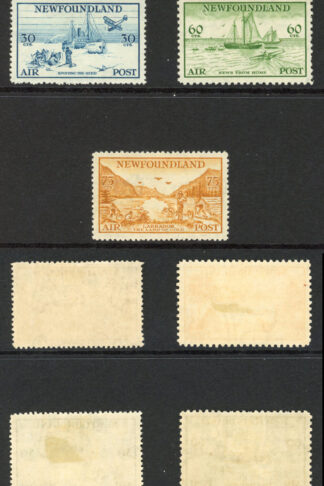Newfoundland SG230/24 1933 Air Set M/M (hinge remainders) Fresh Colours Cat 170