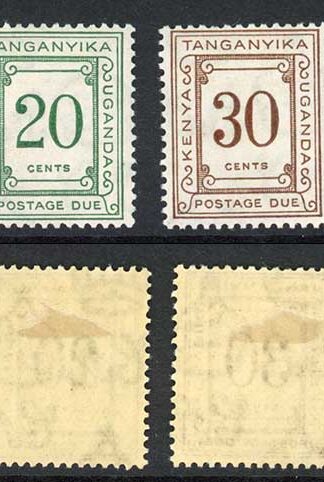 KUT SGD7/D12 1935 Post Due Set of 6 M/M Cat 23 pounds