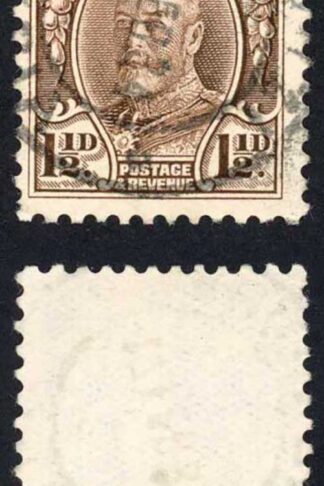 Southern Rhodesia SG16c 1 1/2d Chocolate Perf 12 used Cat 50 pounds