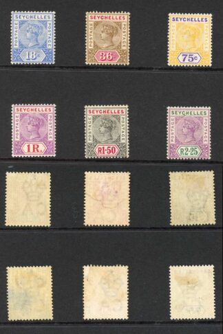 Seychelles SG28/36 1897 Colour Change Set of 8 M/M Cat 325 pounds