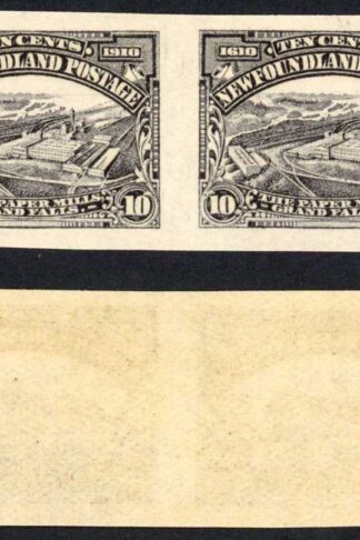 Newfoundland SG114 10c Purple-Black M/M Cat 250 pounds
