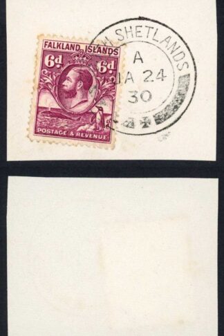FID SGZ153 6d Penguin South Shetlands CDS on piece Cat 180 pounds
