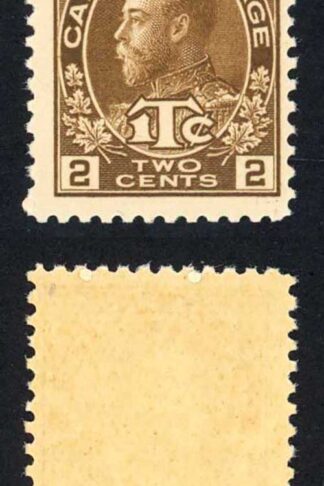 Canada SG240 2c+1c Deep-brown Perf 12 Die 2 M/M Cat 22 pounds