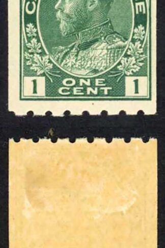 Canada SG224a 1c Blue-green Perf 8 x Imperf Pair M/M Cat 150 pounds