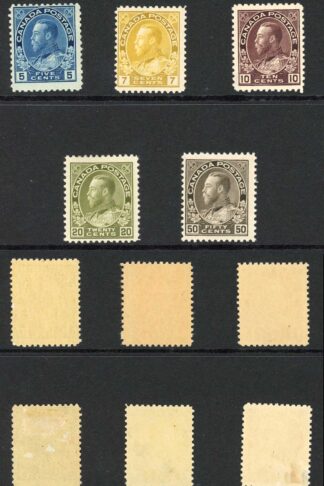 Canada SG197/215 Admirals Set of 8 Fine M/M Cat 325 pounds
