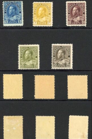 Canada SG197/215 Admirals Set of 8 Fine M/M Cat 325 pounds