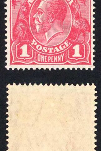 Australia SG49 1d Carmine Pink Die 1 M/M Cat 250 pounds