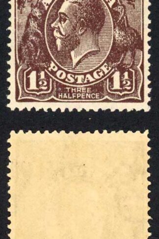Australia SG51 1 1/2d Black-brown Wult Wmk U/M Cat 7 pounds