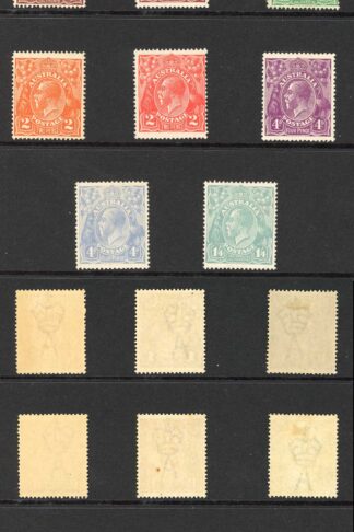 Australia SG56/66 Set of 11 fresh M/M Cat 225 pounds
