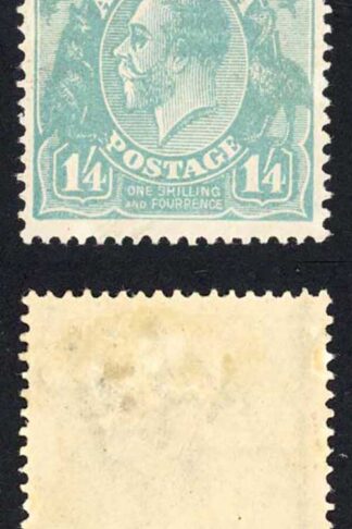 Australia SG66a 1/4 Dull Greenish Blue M/M Cat 100 pounds