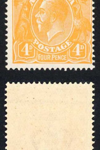 Australia SG22a 4d Yellow-orange Fresh M/M Cat 45 pounds