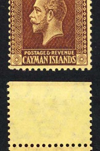 Cayman Is SG60b 1921 3d Purple/pale yellow U/M Cat 50 pounds