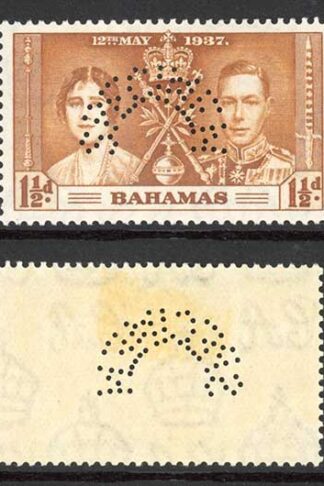 Bahamas SG146s/8s Coronation Set PERF SPECIMEN M/M Cat 120 pounds
