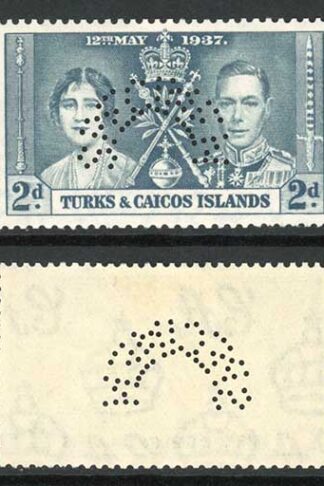 Turks and Caicos SG191s/3s Coronation Set PERF SPECIMEN M/M Cat 90 pounds