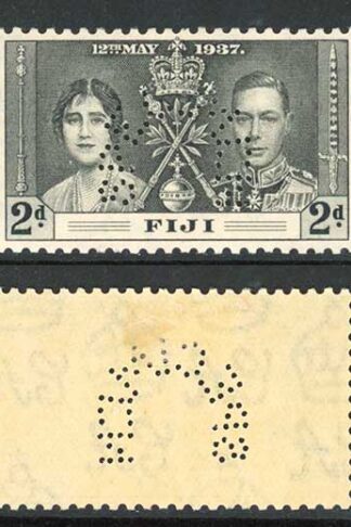Fiji SG246s/8s Coronation Set PERF SPECIMEN M/M Cat 120 pounds