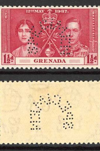 Grenada SG149s/51s Coronation Set PERF SPECIMEN M/M Cat 110 pounds