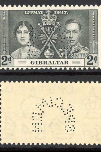 Gibraltar SG118s/20s Coronation Set PERF SPECIMEN U/M Cat 190 pounds