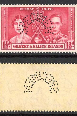 Gilbert Ellice SG40s/2s Coronation Set PERF SPECIMEN M/M Cat 170 pounds