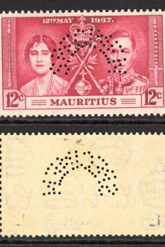 Mauritius SG249s/51s Coronation Set PERF SPECIMEN M/M Cat 110 pounds
