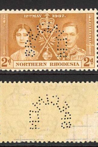Northern Rhodesia SG22s/4s Coronation Set PERF SPECIMEN M/M Cat 180 pounds