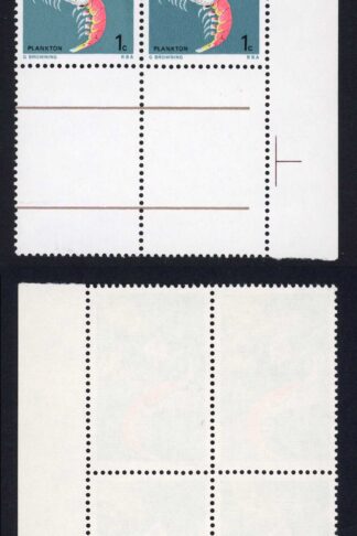 Australian Antarctic Territory 1c Dot after S in a U/M Block