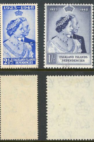 Falkland Is Dep SGG19/G20 Silver Wedding CDS Cat 9 pounds