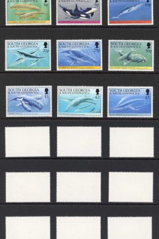 South Georgia and South Sandwich Is SG231/42 Set of 12 U/M Cat 50 pounds