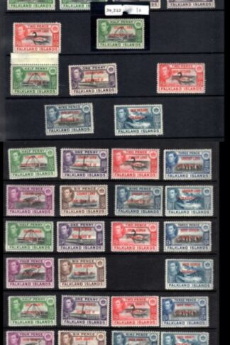 Falkland Is Dep Collection of overprints mixed U/M and M/M