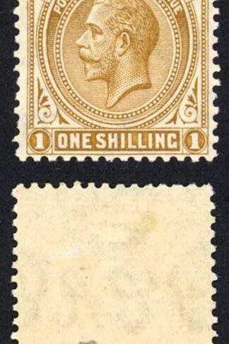 Falkland Is SG79 1/- Deep Ochre Wmk Script M/M Cat 11 pounds
