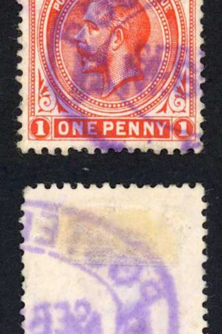 Falkland Is KGV 1d RMS Falkland and Posted on Board used together RARE