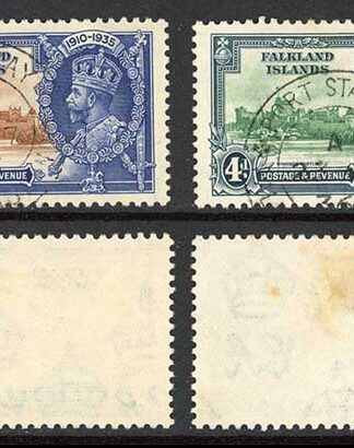 Falkland Is SG139/42 1935 Silver Jubilee fine used Cat 16 pounds